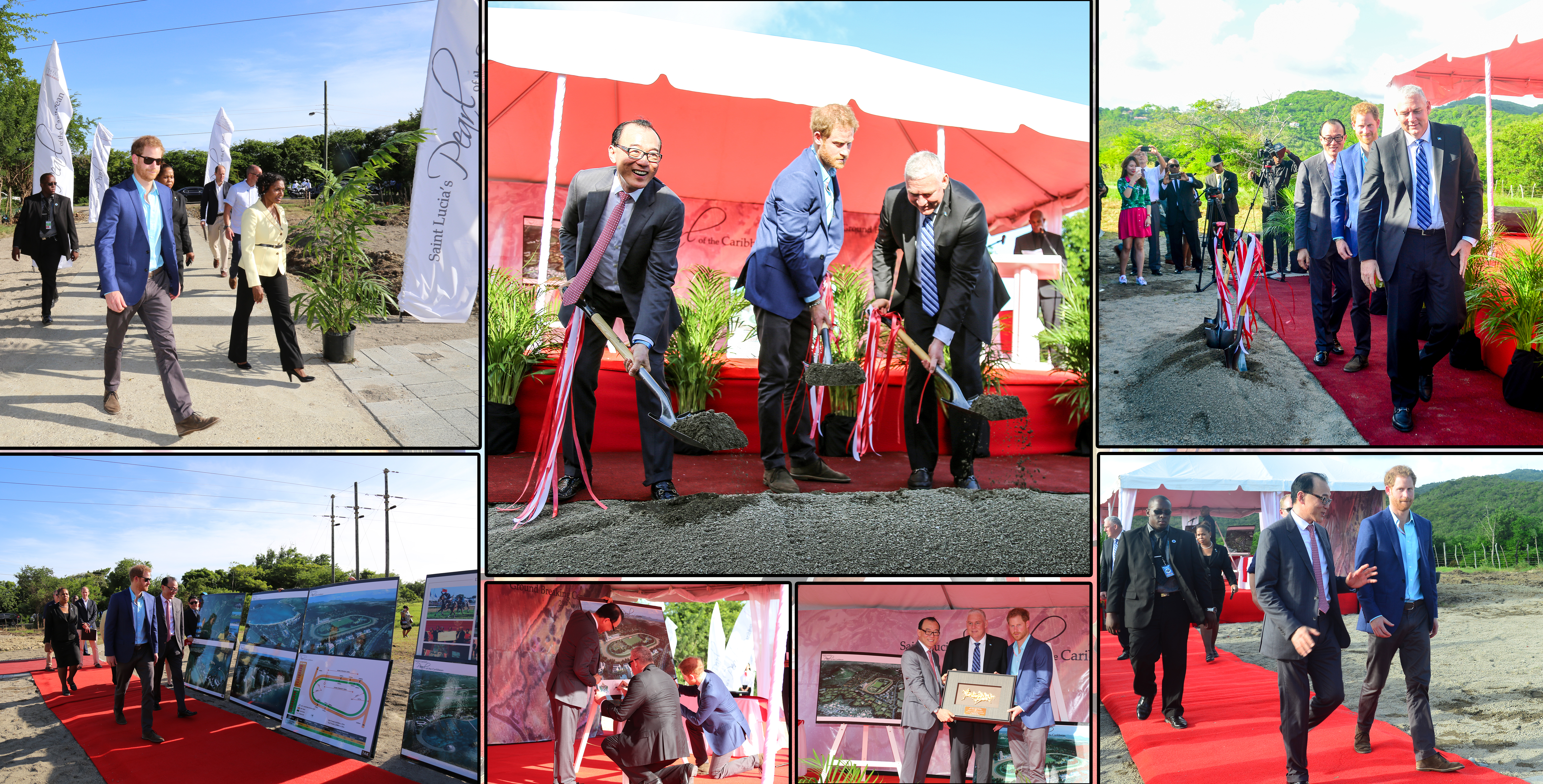 Prince Harry helps launch the Pearl of the Caribbean